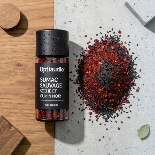 Optiaudio Sumac Sauvage Séché et Cumin Noir
