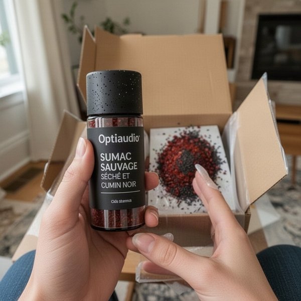 Optiaudio Sumac Sauvage Séché et Cumin Noir